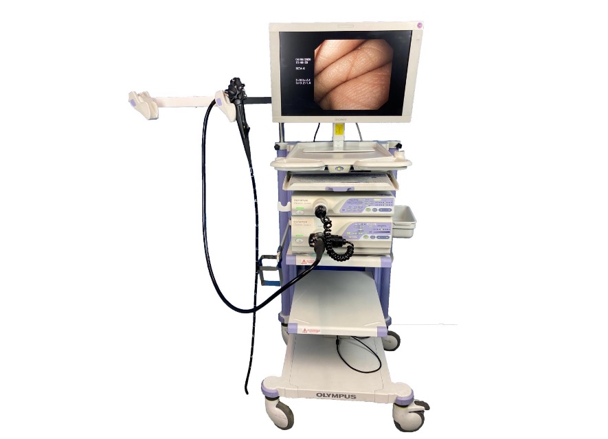 Vista de máquina torre de endoscopia para el Hospital Dangbo